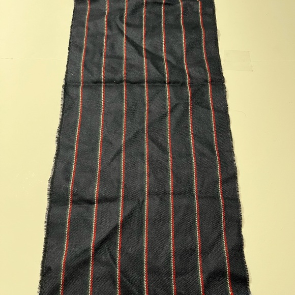 Lambs wool Blue Stripe Scarf Length 60”, Width 11”. 
Made in Scotland, 100 - Picture 2 of 5